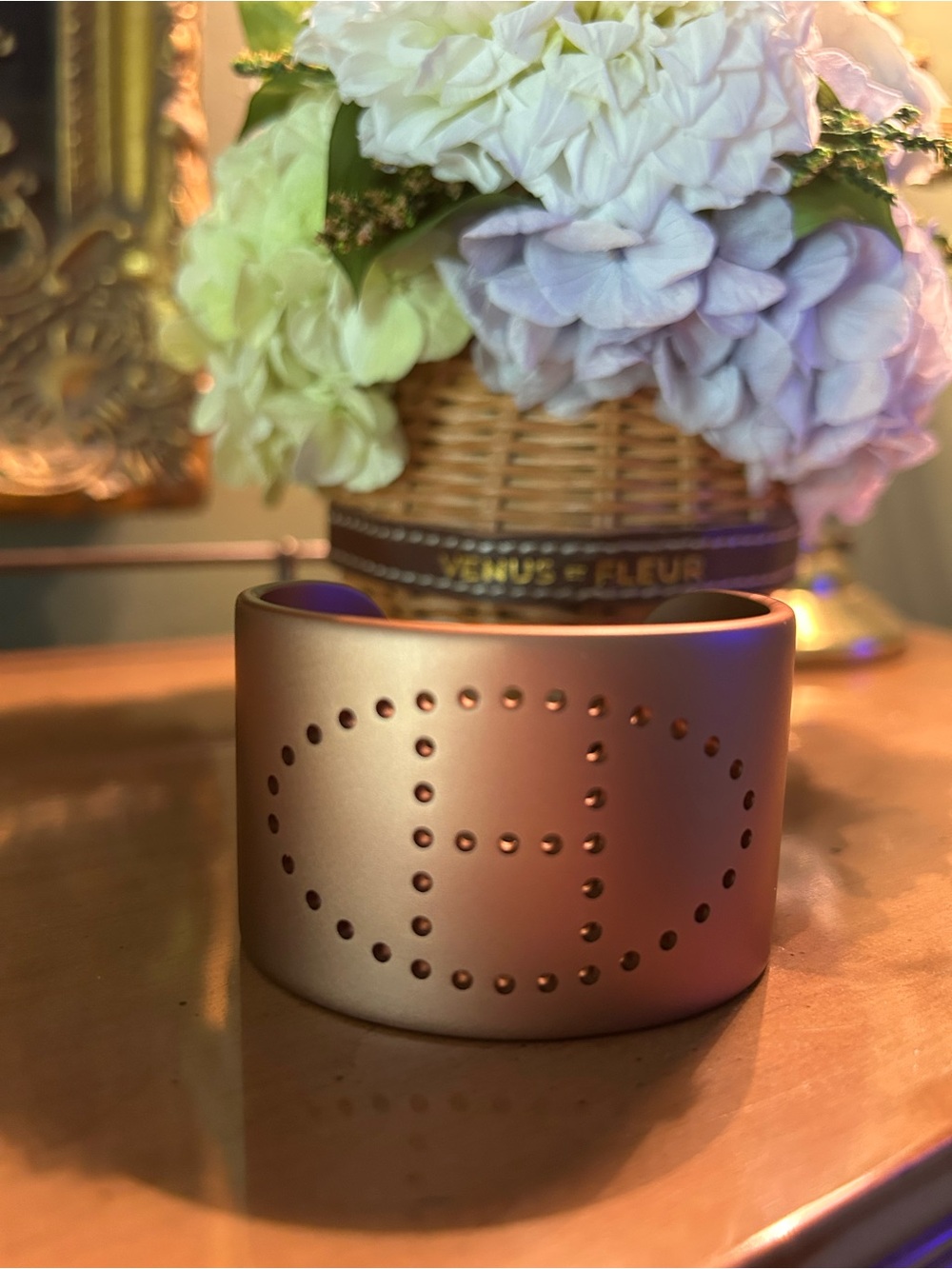 Hermes Evelyne Aluminum Sunset Cuff Bracelet